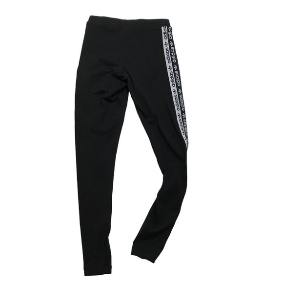 adidas Tape Logo Tights Leggings Women – Black - Picture 6 of 6